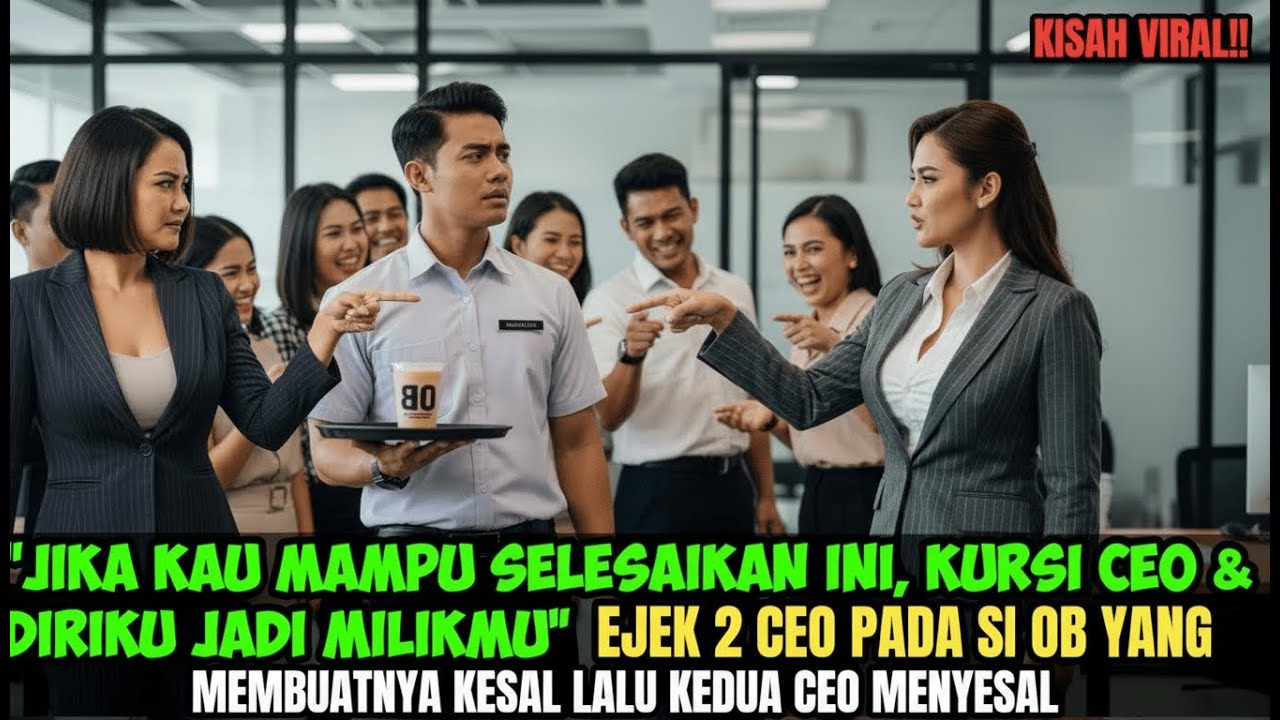 OB Tampan Diremehkan Dua CEO Cantik Sombong Tak Tau Padahal OB itu Adalah...