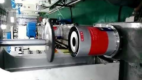 Tin can expanding & flanging & beading machine video