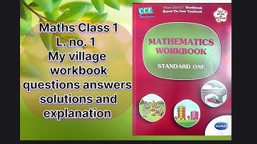 1.My Village |class 1| Maths | English medium | semi english | Workbook questions answers solutions