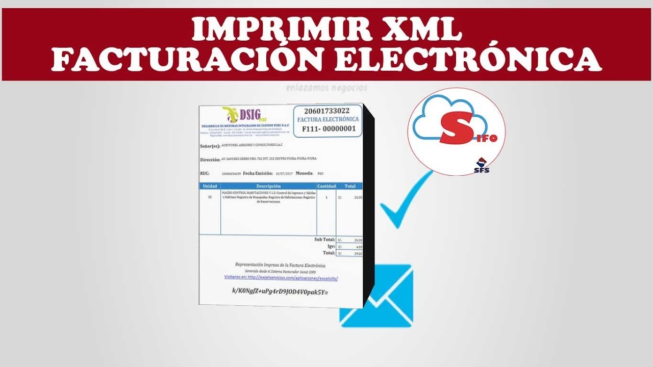 Imprimir Xml de la Facturación Electrónica - YouTube