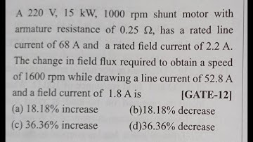 Gate PYQ - 2012 - DC Machines - Full Video#competitiveexams #resistanceinseriesandparallel#aptitude