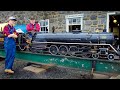 Firing up and running northern live steam locomotive 402  marshall steam museum