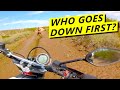 Scrambler vs Supermoto! Offroad Adventure with Bad Dirtbikes