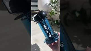 Clear Blue AeroPress ASMR Unboxing | Portable Coffee Maker for On-the-Go Brewing ☕💙