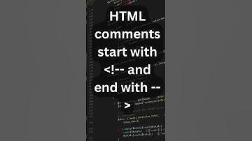 HTML comments start with !   and end with #foryou #javascript #css #html #coding #html5