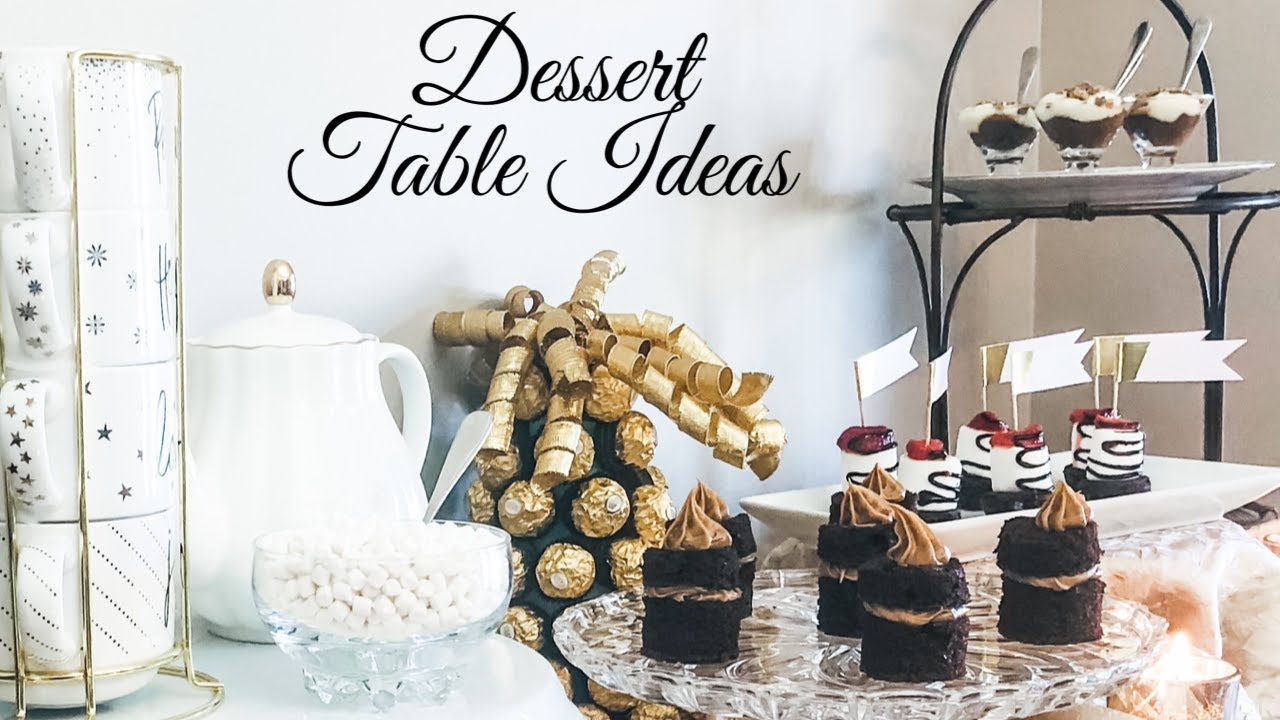 HOW TO SET A DESSERT TABLE | DESSERT TABLE IDEAS - YouTube