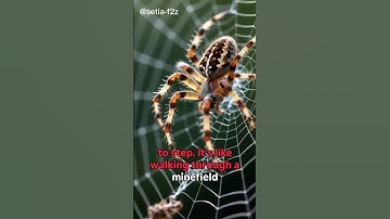 Why Don’t Spiders Get Stuck in Their Own Webs? 🕸️#shorts
