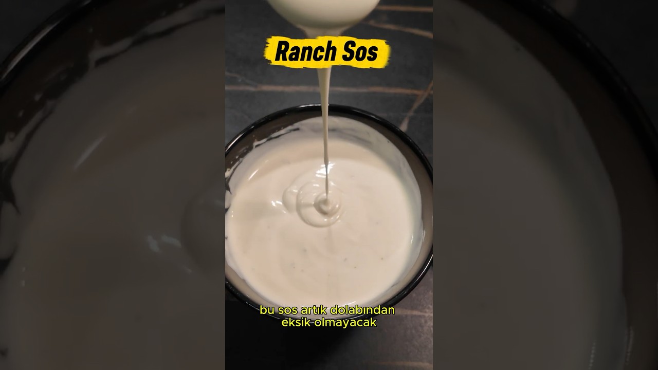 Hazırını Unutturan Ranch Sos🤍Her Şeye Yakışıyor! #foodshorts