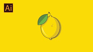 Adode illustrator tutorial - How to create lemon in illustrator
