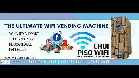 Wifi Vendo - How to connect to Chui Piso Wifi Vending Machine perfect for Mobile Legend