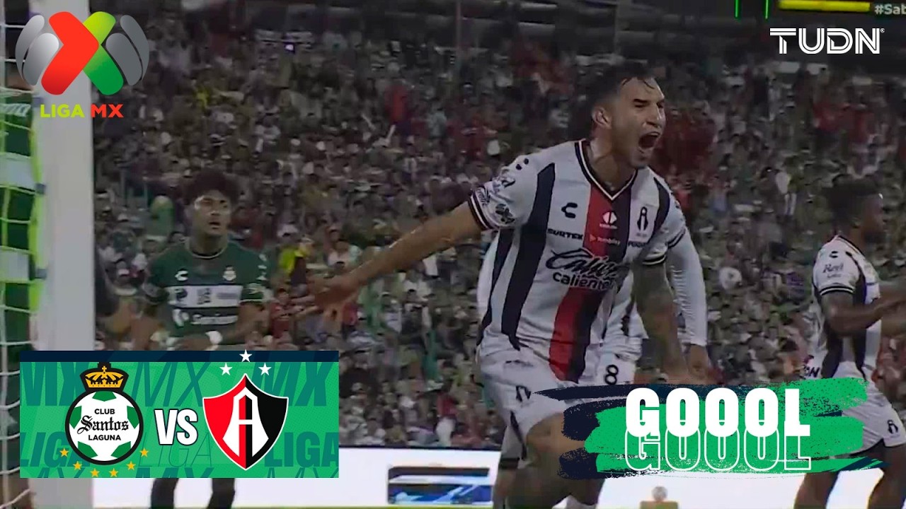 ¡GOL DEL ATLAS |  Santos vs Atlas | Liga MX - Jornada 2 Apertura 2026 | TUDN