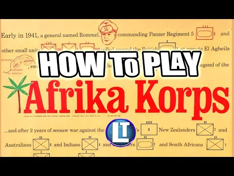 AFRIKA KORPS Hur man spelar / lär sig detta klassiska AVALON HILL brädspel