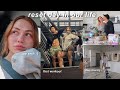 A PRODUCTIVE RESET DAY IN OUR LIFE | first workout, cry sesh, meal prep, cleaning/unpacking