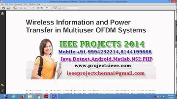 Wireless Information and Power Transfer in Multiuser OFDM Systems