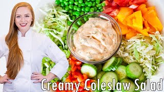 Creamy Coleslaw Salad Recipe - EASY, Crunchy & Delicious! Perfect for BBQs! screenshot 5