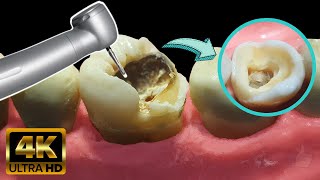 Endodontics in tooth with deep caries  Root canal treatment