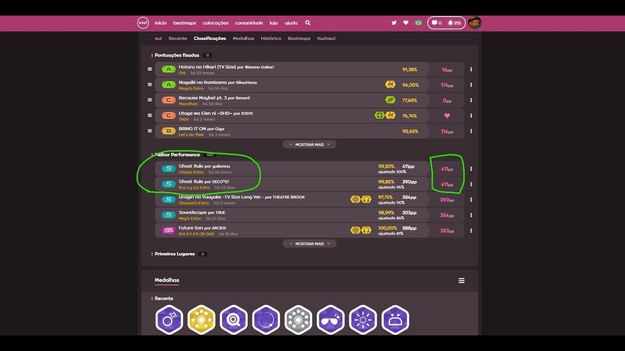 OSU! - EASY 400 PP IN TWO GHOST RULE MAPS