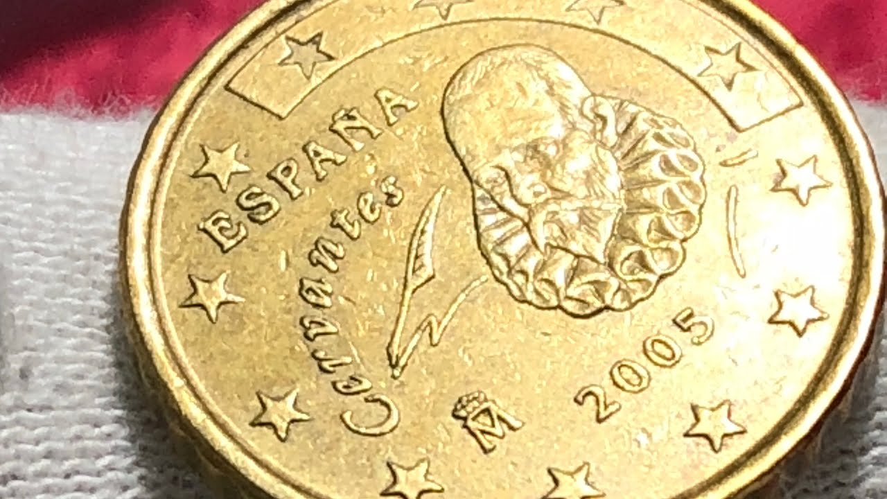 Moeda de 10 cents de Euro Espanha 2005 YouTube Moeda de 10 cents de Euro Espanha 2005 YouTube