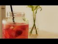 How to make Strawberry Tea &amp; Strawberry Milk