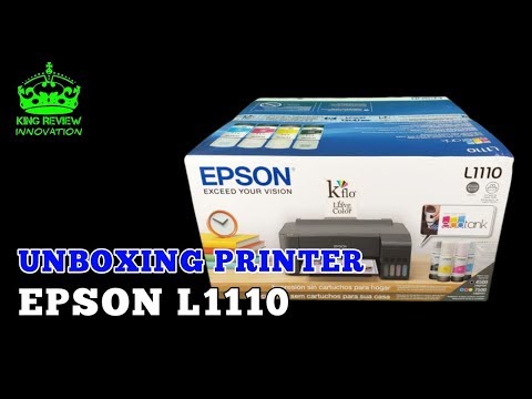 Unboxing Printer EPSON L1110 2019