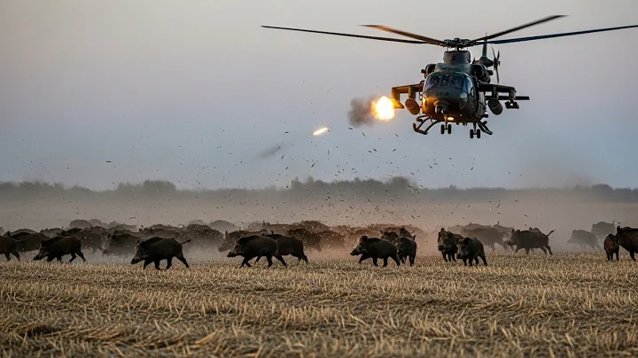 Helicopter Hog Hunt in Texas: Taking Down Hundreds of Wild Boars in Minutes!