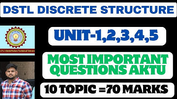 DSTL Discrete Structure Aktu Most Important Questions 2025 | Aktu DSTL Most Important Questions