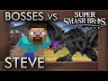 Super Smash Bros. Ultimate - Minecraft Steve Vs. All Bosses in World of Light