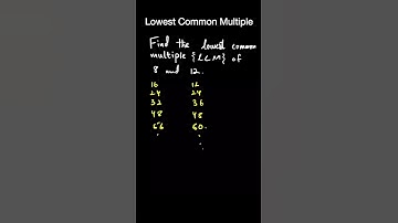 Lowest Common Multiple the easiest way possible! Perfect for your Olevels / IGCSE exam prep.