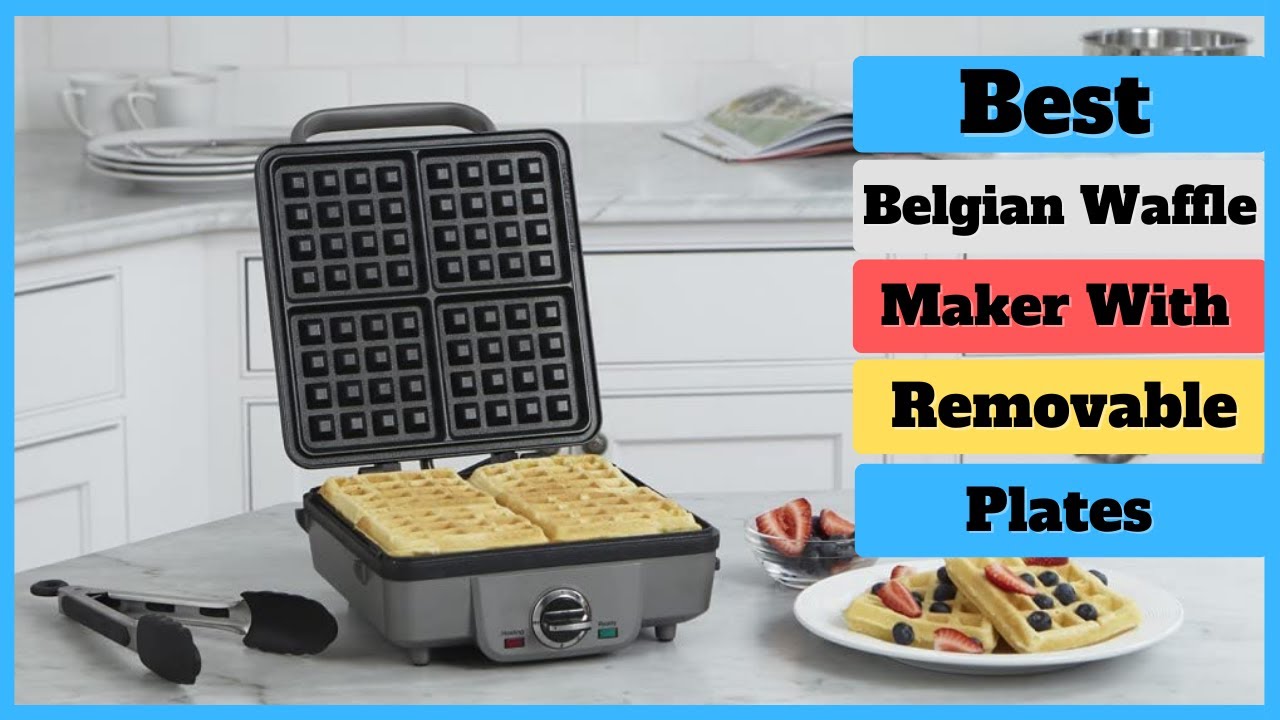 All-Clad Gourmet 4 Slice Removable Plates Belgian Waffle Maker