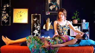 ASMR Reiki | Real Person Energy Healing Session + Massage for Sleep (calming music, soft spoken) screenshot 2