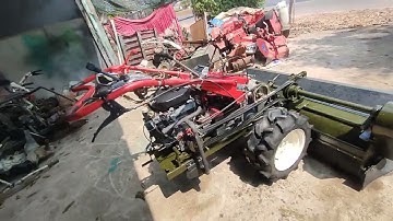 Máy cắt cỏ trục băm đường cắt 1,5m động cơ xăng Honda GX630