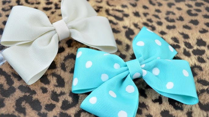 Make Cute Ribbon Hair Bow Step By Step · How To Make A Ribbon Hair Bow ·  Other on Cut Out + Keep