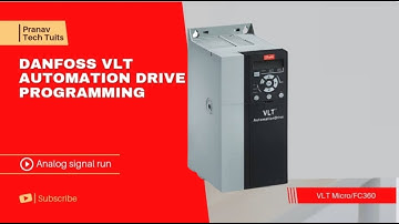 Danfoss Automation Drive Programming VLT Micro/FC 360 | Analog VFD Run(4-20mA) | Pranav Tech Tuits