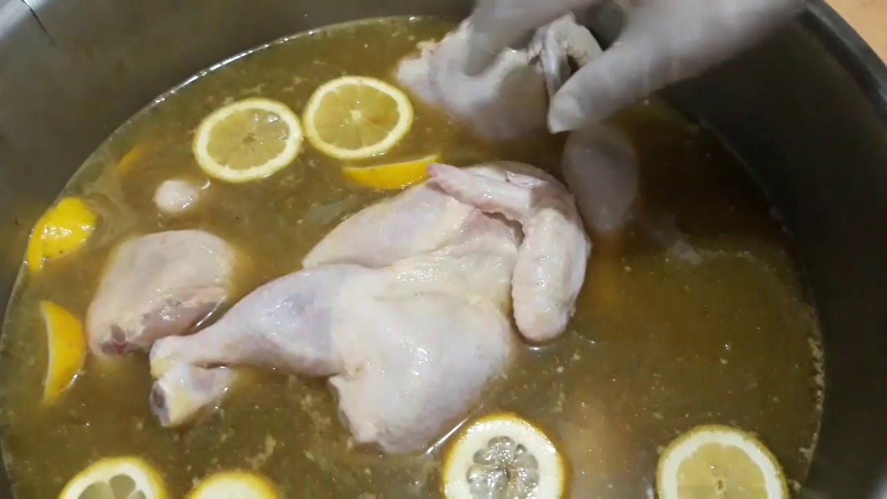 وصفه عمل تتبيله دجاج المشوي (على الطريقه السوريه )