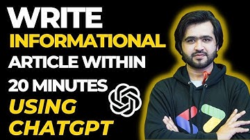 Chat GPT Revealed: Unlocking the Secret to Writing Info Articles