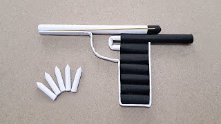 Kağittan Mermi̇ Atan Tabanca Nasil Yapilir - Ori̇gami̇ Gun