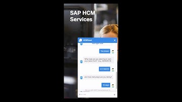 HR Chat Bot with SAP Conversational AI