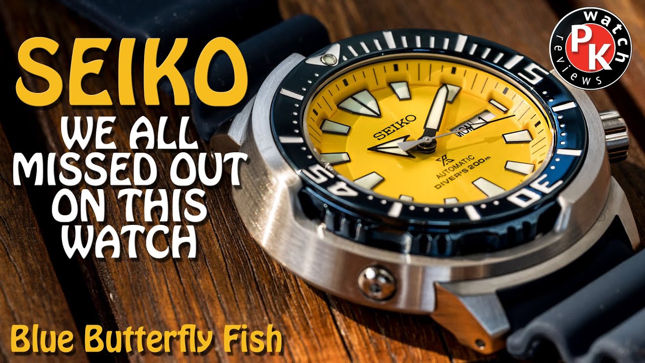 Seiko Blue Butterfly Fish Watch Review SRPD15K1 - YouTube