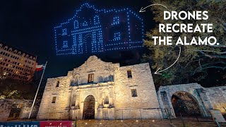 Texas History brought to life in The Alamo Drone Show (400 Drones)