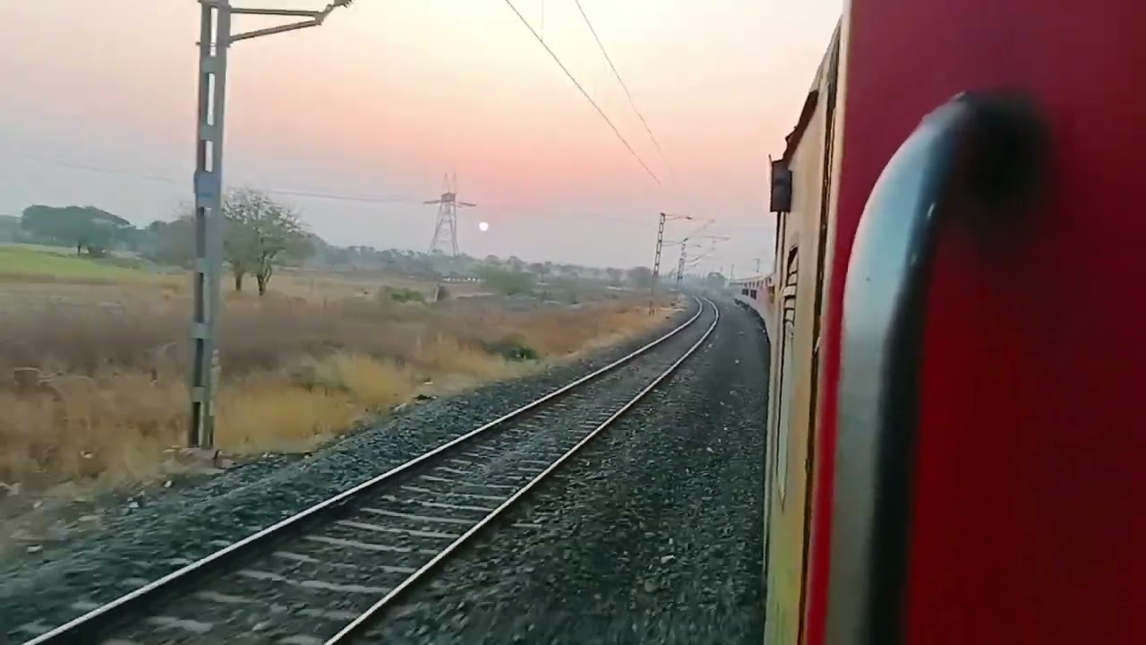 When Sun run away from Train | The train vlog snap