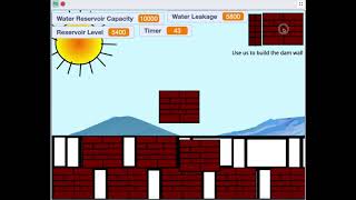 Build The Dam  - Game Conceptualised, #Created #Coded by by Panchatantra Programmer, Dhruv #Scratch3 screenshot 5