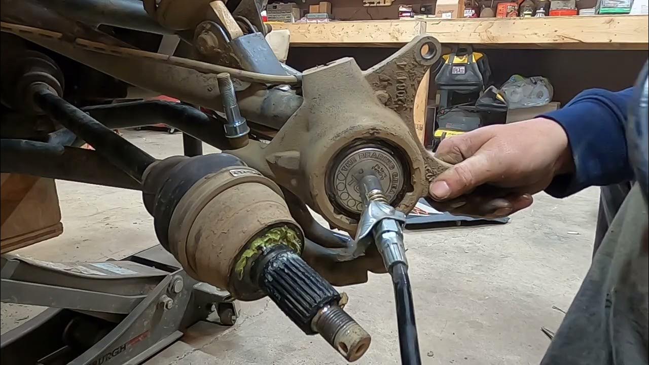 How to grease RZR wheel bearings YouTube