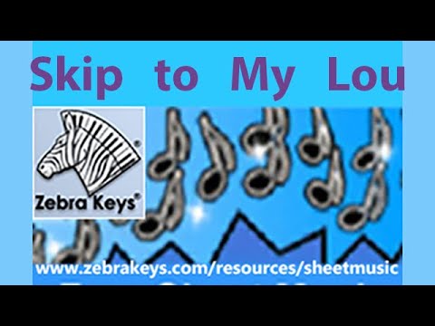 Skip To My Lou Free Sheet Music With Lyrics Nursery Rhymes Youtube