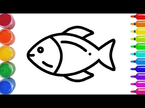 How To Draw A Fish - Step By Step Instructions - Busy Little Kiddies