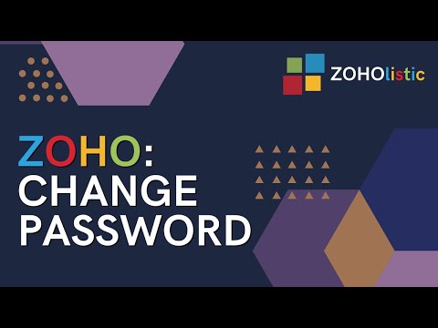 How to Change Zoho CRM Password | LOG OUT UNWANTED USER
