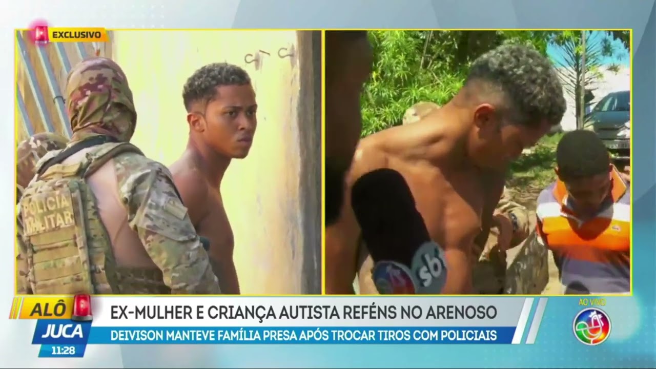 Homem mantém ex-mulher e criança autistas reféns no Arenoso Após troca de tiros com policiais