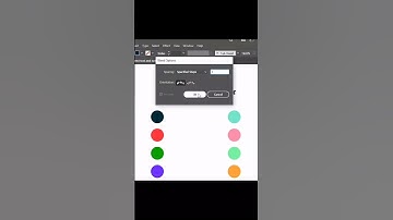 How to make palettes colour by using blend option in adobe illustrator #palettes