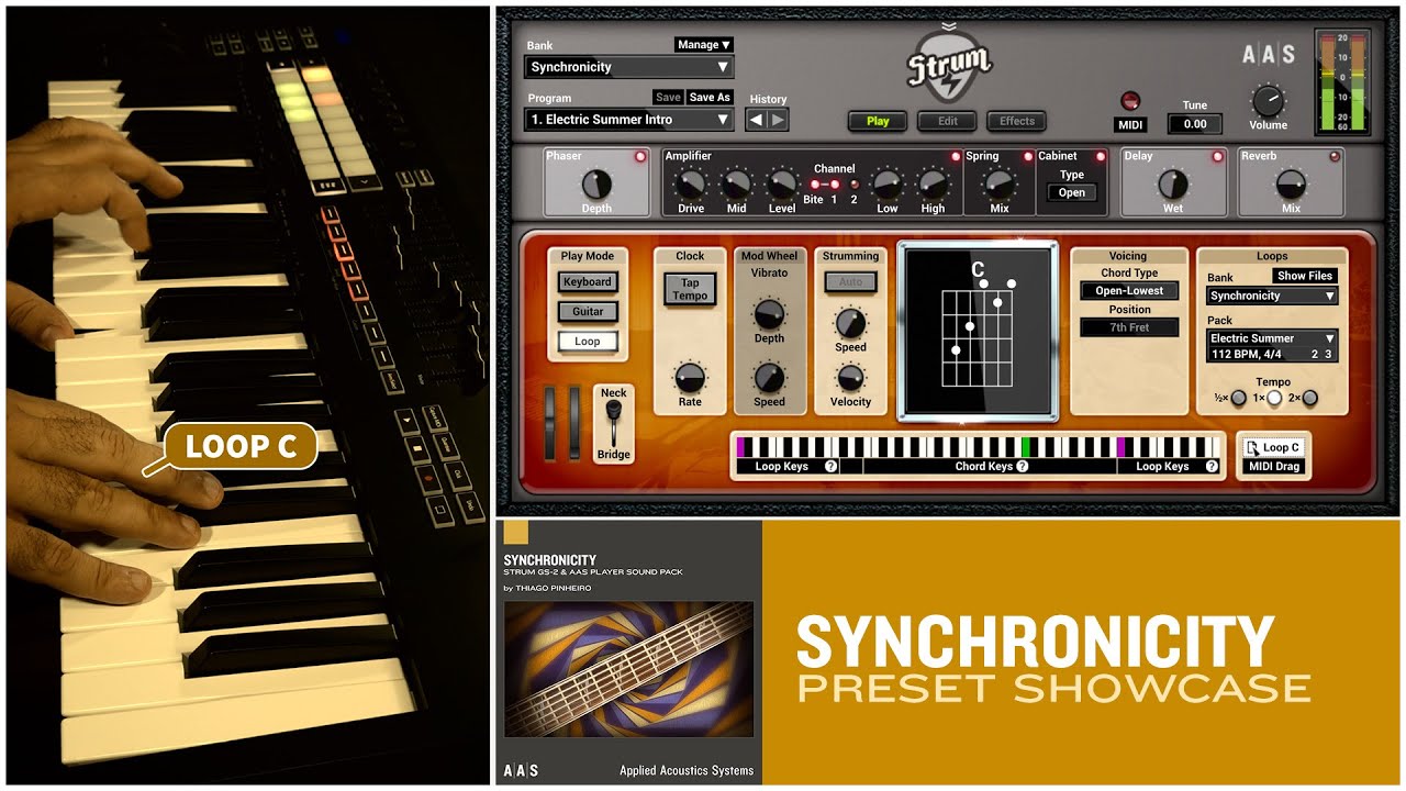 AAS Synchronicity Showcase—Thiago Pinheiro sound pack for Strum GS