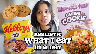 *realistic* what i eat in a day :)