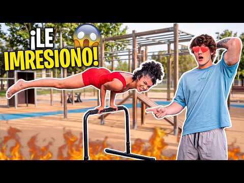 DOING CALISTHENICS WITH MY CRUSH! 🔥😱